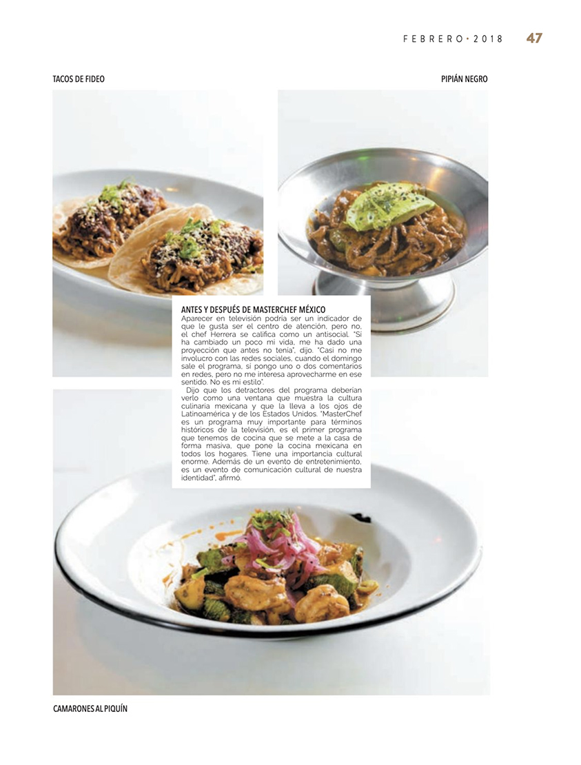 Fotógrafo Comercial de Alimentos｜Enrique Serrano｜Revista｜Publicado